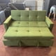 thumbnail image 2 of Sofá Cama Verde Musgo Supreme 3 Plazas Felpa con Puffs y Respaldo Reclinable, 2 of 4