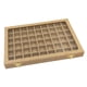 thumbnail image 1 of 54 Rejillas Tapa Transparente Joyería Bandeja Escaparate Exhibición Almacenamiento Caja De Lino Amarillo, 1 of 3