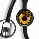 thumbnail image 1 of Etiqueta para estetoscopio LIGENZ Girasol – Insignia de enfermera, 1 of 1
