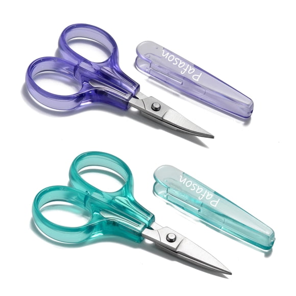 Set de Tijeras Pafason 2PC Bordado Curvas y Rectas 9 cm