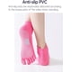 thumbnail image 5 of Calcetines de yoga para mujer, 5 pares, antideslizantes, con puntera completa, invisibles, para ballet, pilates, danza en barra y hospital., 5 of 7