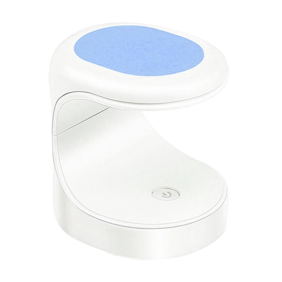 Mini Secador De U?as Lámpara Gel Polaco Forma De Huevo Lámpara LED UV Tama?o De Bolsillo Azul