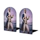 thumbnail image 1 of Hamilton Sujetalibros decorativos temáticos, tope para estantería con base antideslizante, uso dual para hogar y oficina - 2 piezas, 1 of 6