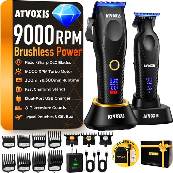 Máquina de cortar pelo ATVOXIS 9000 RPM brushless kit