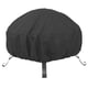 thumbnail image 2 of Transpirable al aire libre Fire Cover Jardín al aire libre Firepit Sun Protect Tela Oxford Cubierta de brasero duradera para acampar al aire libre negro y pequeño, 2 of 5