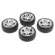 thumbnail image 1 of 4pcs 1:10 Drift Car Racing Car 5 Radios Llantas Negras Y Neumáticos De Goma 48 Mm, 1 of 4