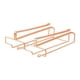 thumbnail image 3 of Colgador De Vidrio Colgante Hierro 2 Filas Gafas Almacenamiento Percha Para Cafe Bar Gabinete Oro Rosa, 3 of 3