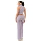 thumbnail image 3 of Saronite Conjunto de 2 Piezas con Top sin Mangas, Cintura Elástica, Cremallera Ancha y Pantalones, Color Morado (para Mujer), 3 of 3