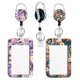 thumbnail image 3 of Porta credenciales Rcmyll pack de 2 con flores y carrete retráctil, 3 of 7