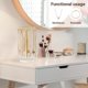 thumbnail image 2 of Mkono Necklace Holder Organizer, soporte organizador dorado para collares, 2 of 3