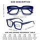 thumbnail image 2 of Gafas de lectura LOUOL LZT Oprah Style Square +2.0 Blue Light, 2 of 7