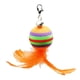 thumbnail image 4 of Juguetes Interactivos Para Gatos Cat Teaser Catcher Varita De Plumas Bola De Juguete Naranja 13 Cm, 4 of 5