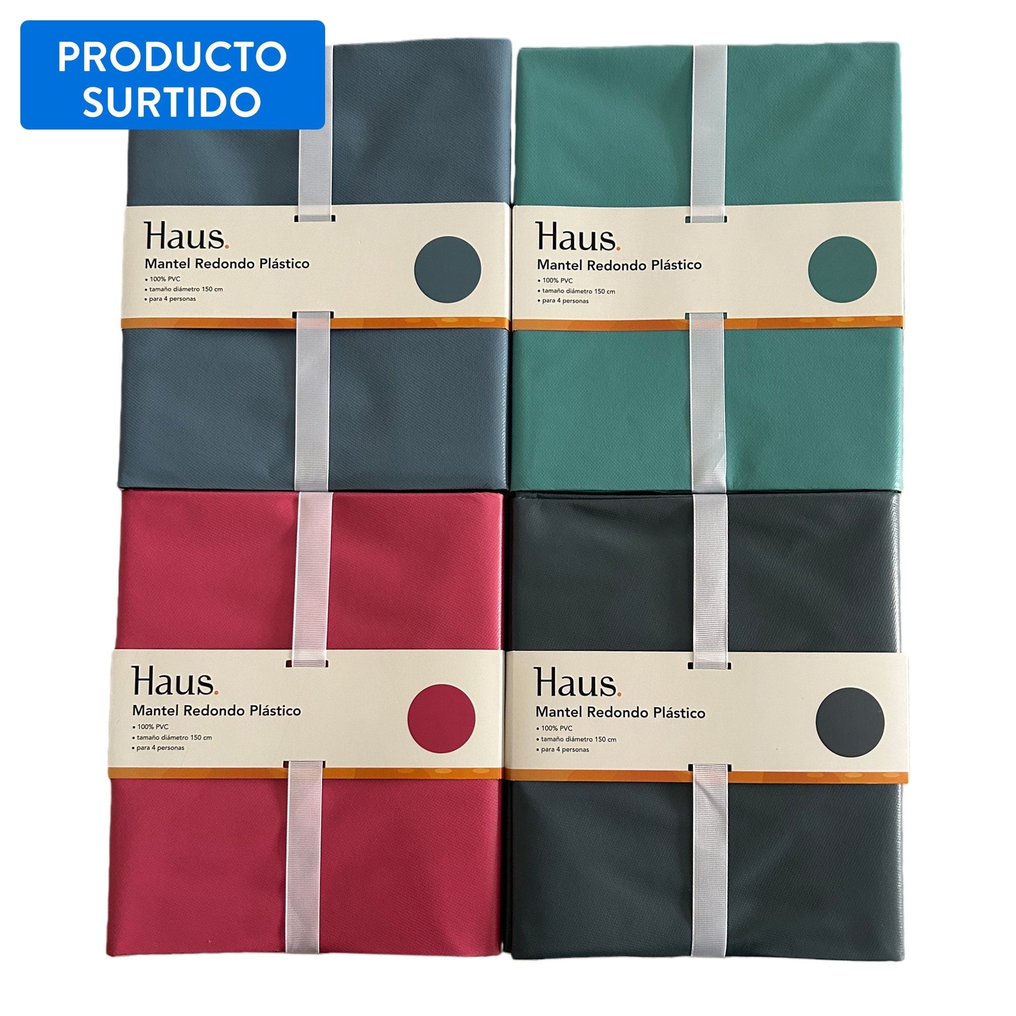 Mantel 150cm 100% Pvc, Color Surtido 1 Un Haus