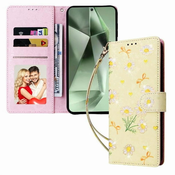 FOXDOCK Funda Tipo Cartera Floral para Google Pixel 9/9 Pro ,Funda con Tapa de Cuero PU, Protección Antigolpes con Ranuras para Tarjetas y Soporte