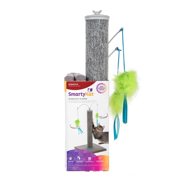 Rascador para Gato SmartyKat Scratch N Spin Alfombra 58 cm