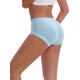 thumbnail image 3 of INSPIRE CHIC Ropa interior de mujer de cintura media de modal de talla grande, bragas de algodón de cobertura total, paquete de 2, L 1 Azul Claro 1 Caqui, 3 of 4