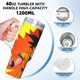 thumbnail image 5 of Dragon Ball Vaso aislado de acero inoxidable con asa, diseño temático, regalo para familia, amigos y fans; incluye pajita y encaja en el portavasos estándar, 40 oz, 5 of 6