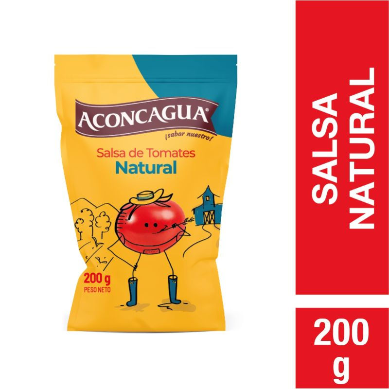 Salsa De Tomate Natural Doypack 200 g Aconcagua