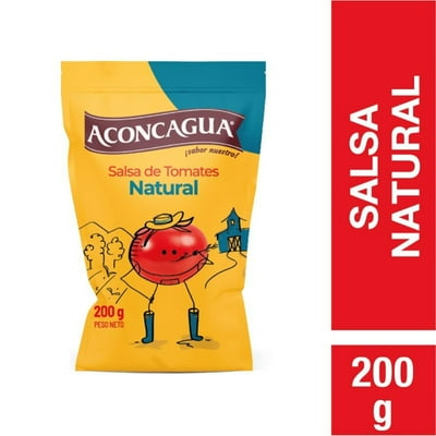 Salsa De Tomate Natural Doypack 200 G Aconcagua