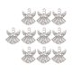 thumbnail image 3 of 10x Angel Charm Pendants Retro Alloy DIY Para Sombrero Llaveros Cremallera Tiradores Plata, 3 of 5