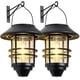 thumbnail image 1 of Farol solar Derynome impermeable para colgar o montar en pared, 2 unidades, 1 of 7