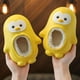 thumbnail image 1 of Kids Warm Waterproof Non-slip Cute Penguin Slippers Home Shoes Autumn Winter, 1 of 3