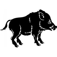 Rienda Libre Graphics - Decomural Wild Boar Pig Farm Animals Ws-32778