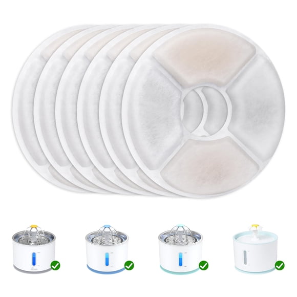 Filtro para fuente de agua para gatos Wonder Creature – Pack de 6 (13 cm)
