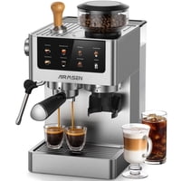 Máquina De Café Espresso Airmsen Bcm2308 Con Molinillo De Rebabas, 20 Bar, 1,2 L