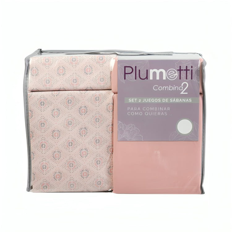 Mashinni - Set 2 Sábanas 2 Plazas Plumetti Acra