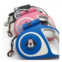 Total Upgrate - Cuerda Retractil 5M Con Linterna Para Paseo De Mascotas Azul