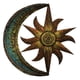 thumbnail image 4 of Sun Moon Metal Wall Art Escultura Celestial Lawn Baño 30cm, 4 of 5