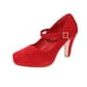 thumbnail image 1 of Zapato Taco Rojo Vía Franca, 1 of 4