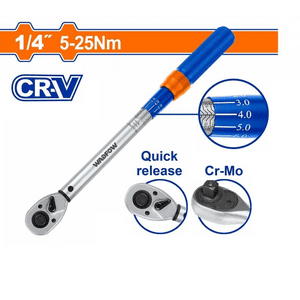 Llave De Torque Torquimetro Dinamometrica 5-25Nm 1/4 Wadfow