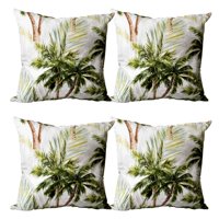 Masel - Set 4 Cojines Lona Palm Beach