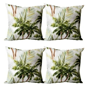 Masel - Set 4 Cojines Lona Palm Beach