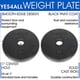 thumbnail image 3 of Par de placas de peso Yes4All de hierro fundido de 1 pulgada, 4,5 kg (10 libras), 3 of 6