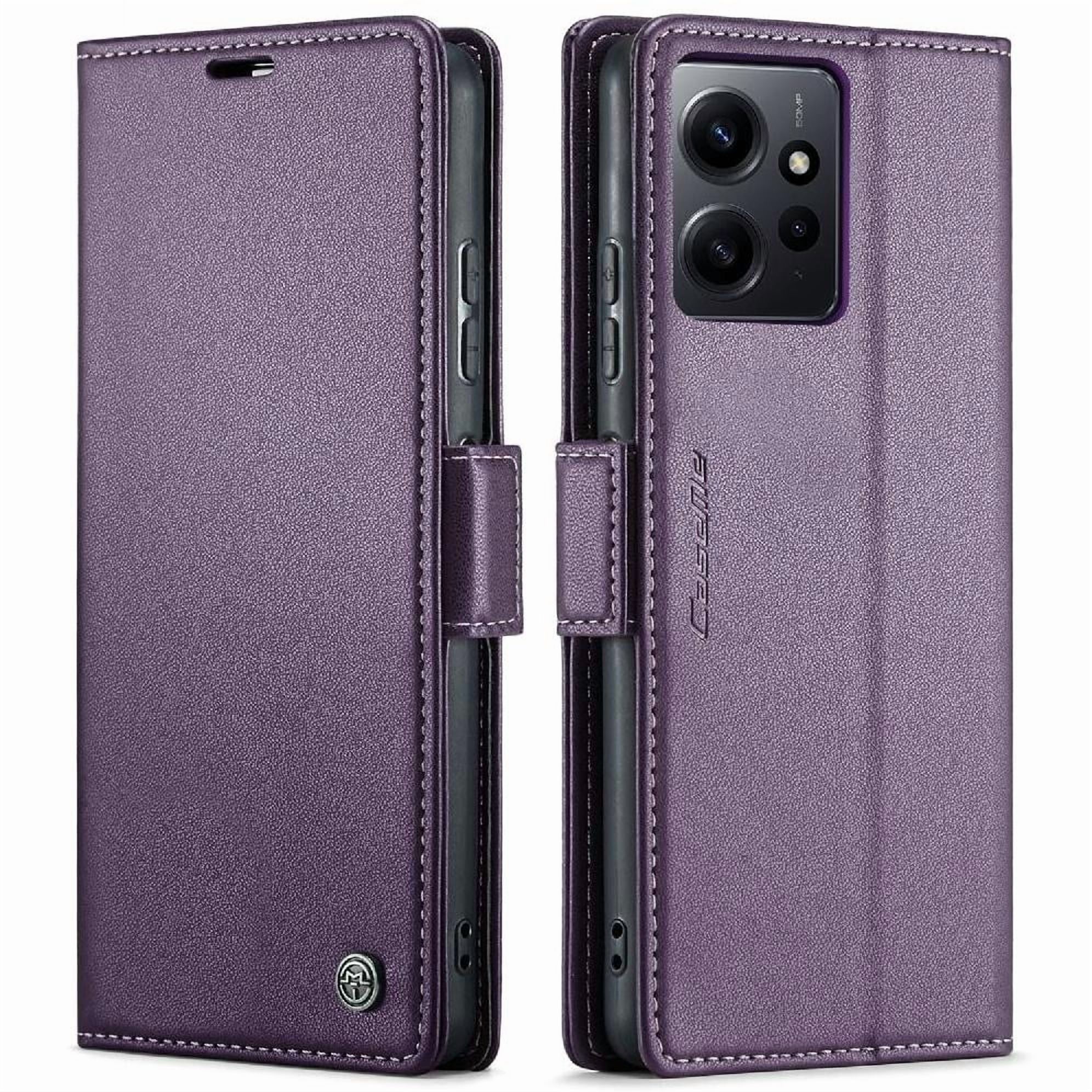 Case Me - Caseme Tipo Cartera Xiaomi Redmi Note 12 4g Con Cierre Magnético, Rfid, Tarjetero, Soporte, Carga Inalámbrica