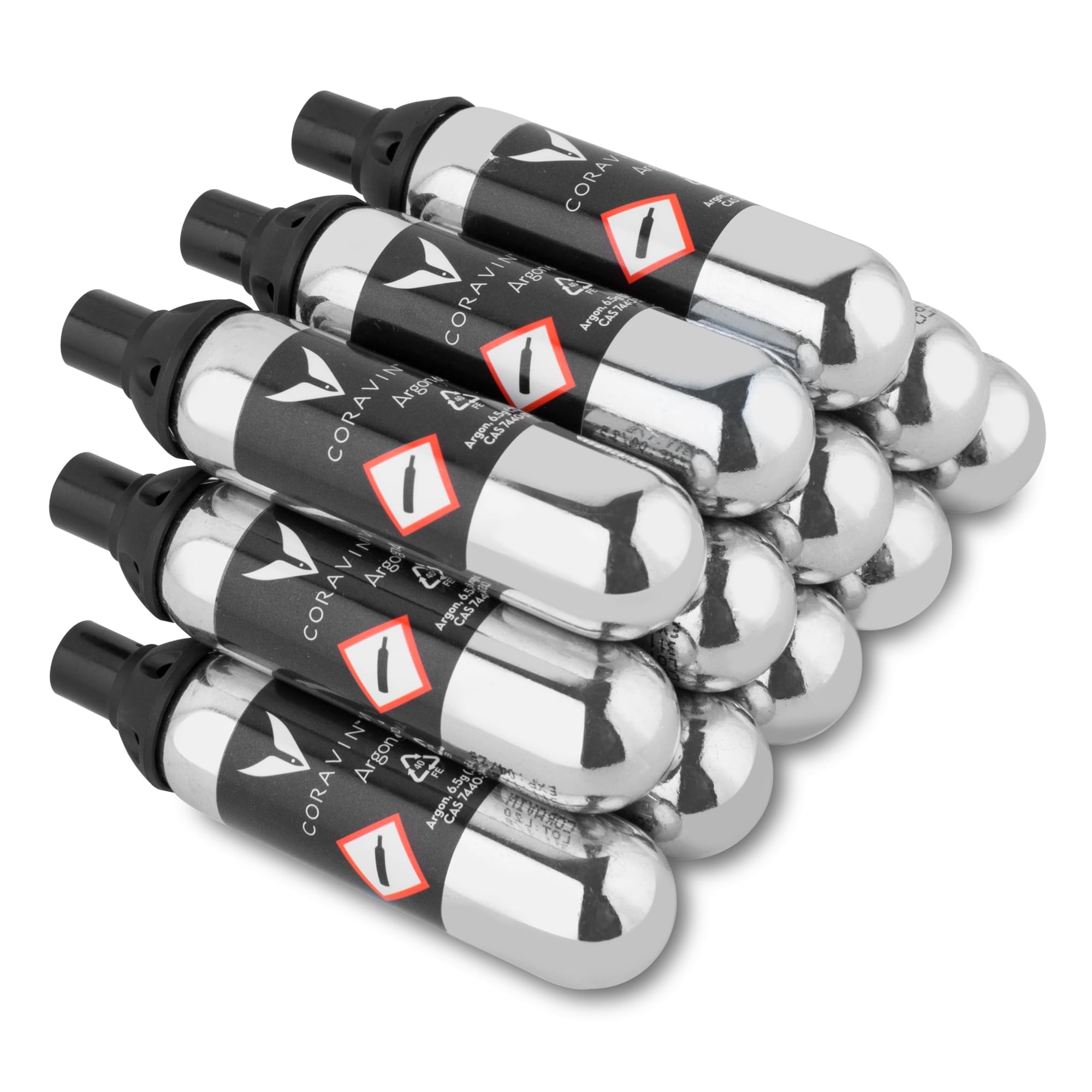 Paquete De 12 Cápsulas De Argón Para Coravin Wine System Pure