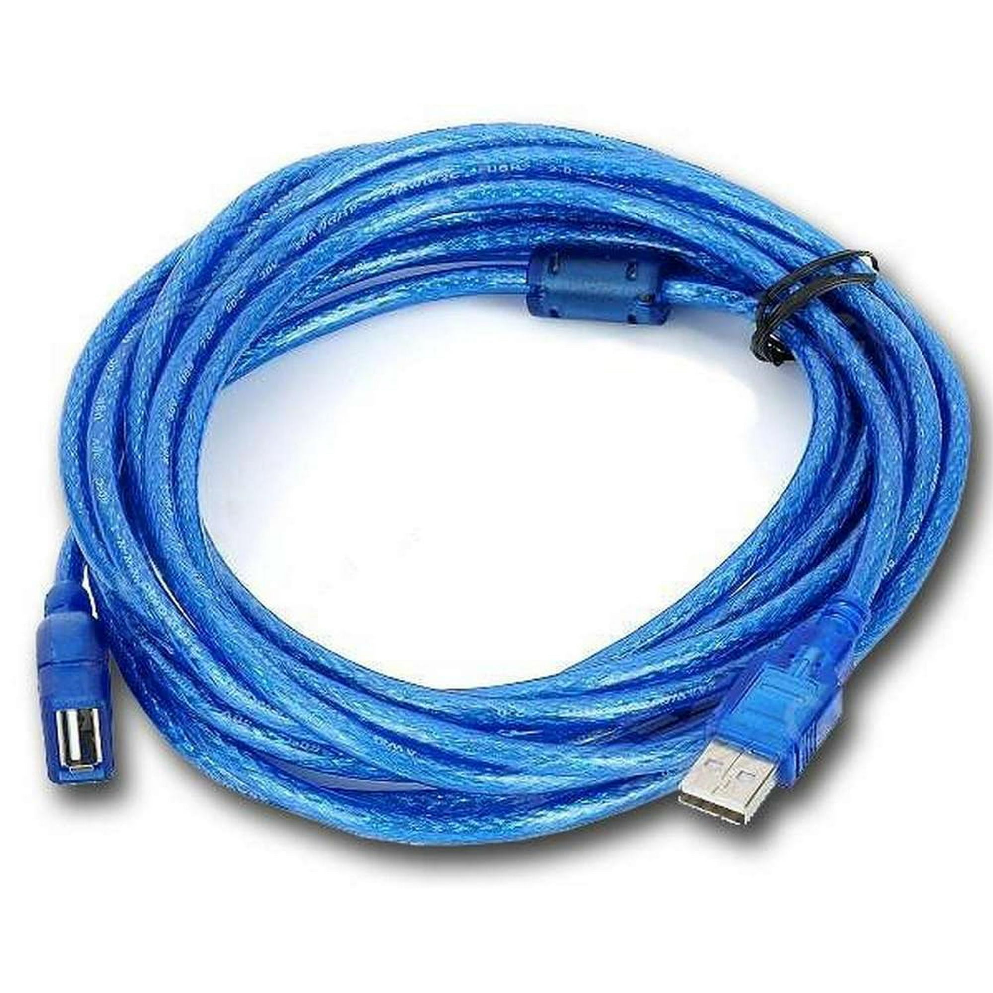 Gen - Cable Alargador Usb 2.0 Extension De 5 Metros Macho Hembra Azul