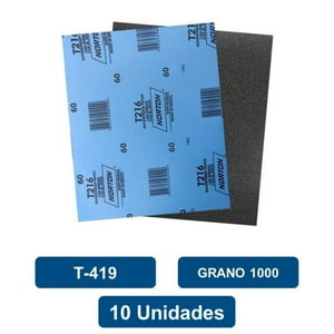 Norton - Lija Al Agua T-419 Grano 1000 10Un.
