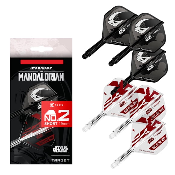 Dardos Flights Target Darts Mandalorian K-Flex No. 2 19 mm