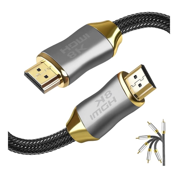 Cable Hdmi 2.1 8k 4k Certificado 28 Awg 5.0mtrs