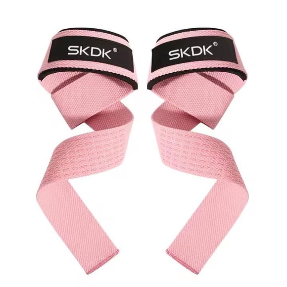 Straps Gym SKDK Deadlift Antideslizante y Acolchado | Rosa
