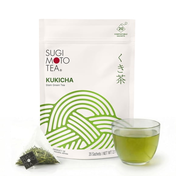 Té Kukicha SUGIMOTO TEA Bolsitas de Té Verde de Tallos 20 unidades