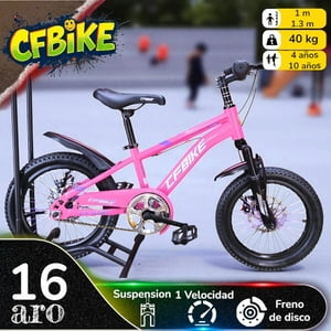 Vipnetwork - Bicicleta Aro 16 Cfbike Cfeng Con Disco Rosado