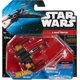 thumbnail image 4 of Vehículo Star Wars Hot Wheels Starfighter con alas abiertas, naranja, 4 of 5