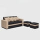 thumbnail image 2 of Sofa Paris 2 Pouf Beige Negro, 2 of 5