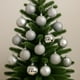 thumbnail image 2 of 16 Esferas Bambalina Adorno Navideño Plateado 6cm Decoracion, 2 of 3