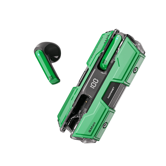 AARONMEI Auriculares Inalámbricos In-Ear TWS Para Gaming Verde
